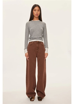 Bibi bluse Grey Mel. Oval Square 